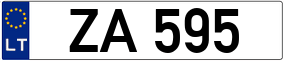 Trailer License Plate